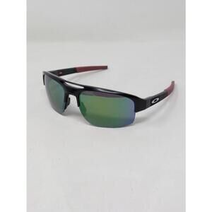 Oakley Sunglasses OO9424-0270 Mercenary Matte Black Red Frames Teal Flash Lens